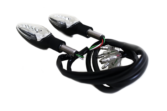 COPPIA DI INDICATORI DINAMICI A LED CON STOP E POSIZIONE INTEGRATA